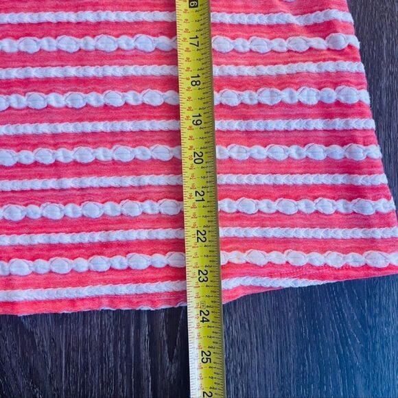 CHICOS pink/white Short sleeve top Size 1
 (Medium) lightweight top - Picture 10 of 10